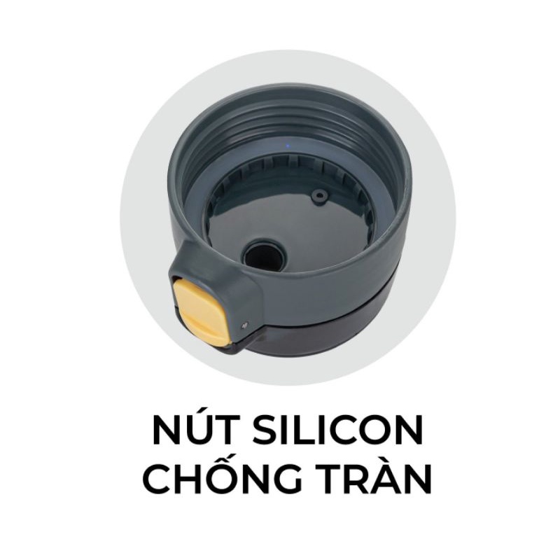 Bình nước detox, bình nước thể thao chịu nhiệt HOKORI cao cấp 700ml 0082