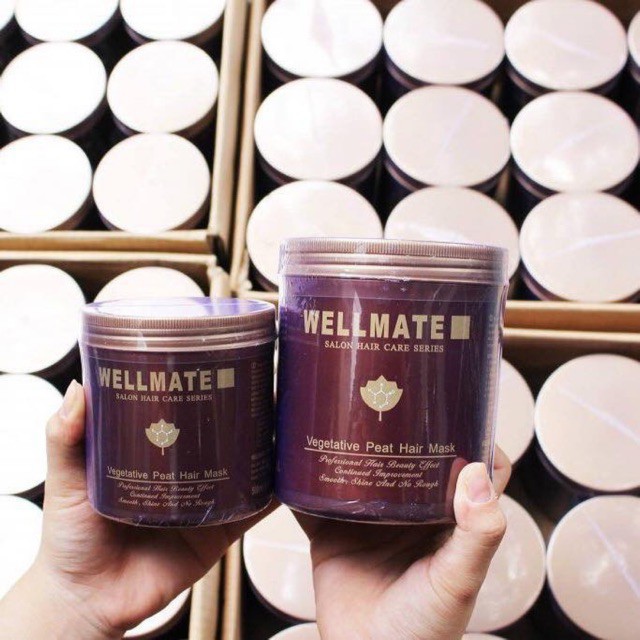 [Chính Hãng]🌸🌸Kem Ủ Tóc Siêu Mượt Wellmate 1000ml