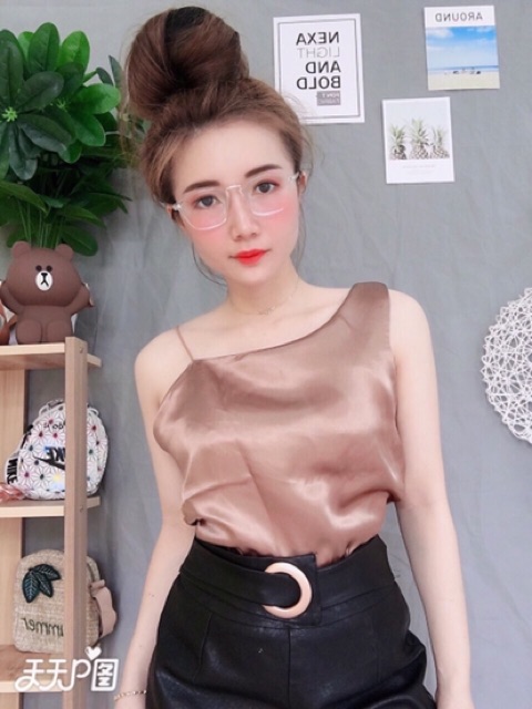 Áo kiểu lệch vai MẪU 5( kèm ảnh thật)
