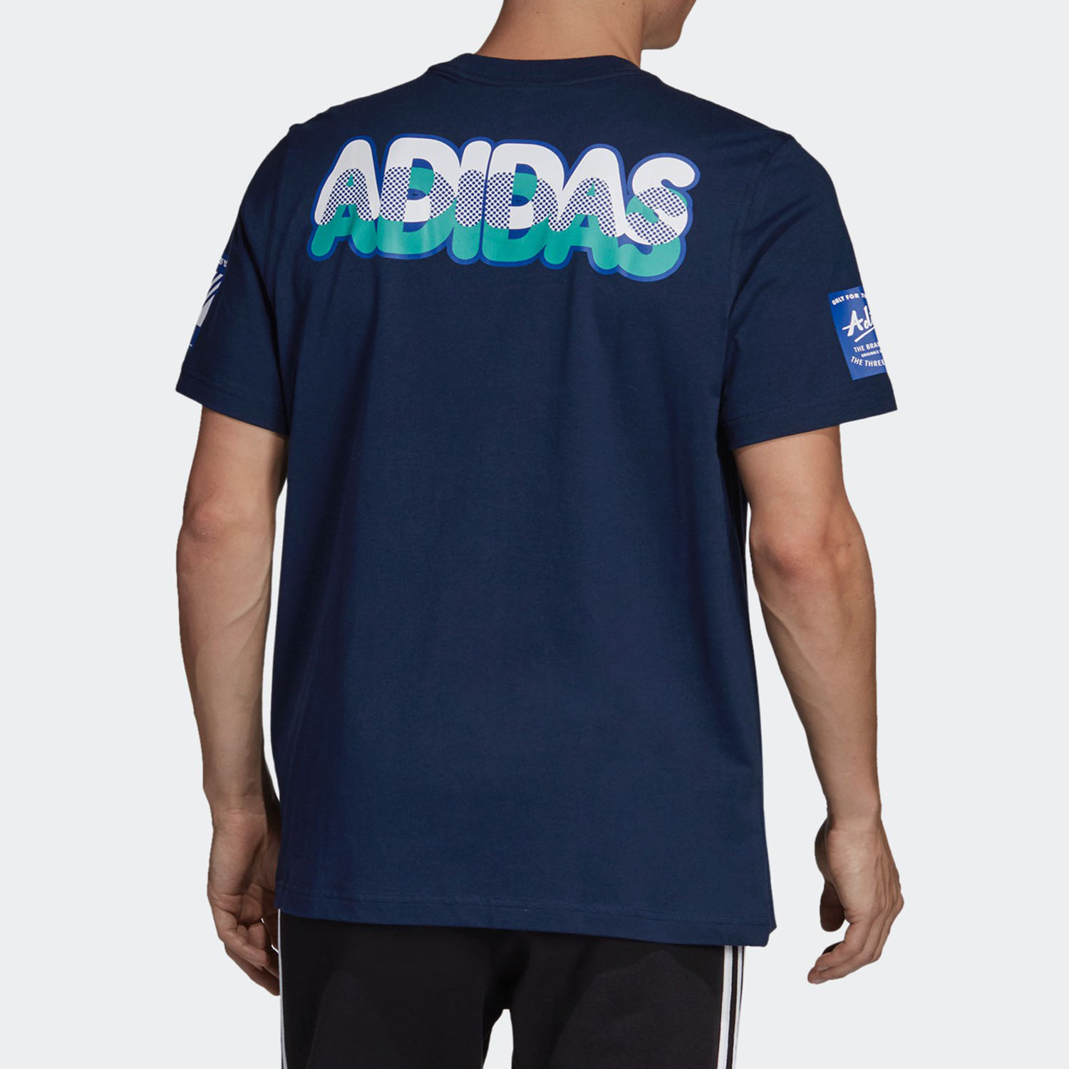 Adidas Classic Series Summer Casual Navy T-shirt Loose Home Short Sleeve  DV2072