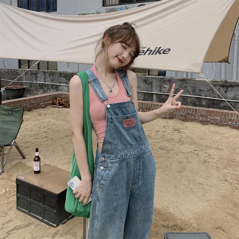 Quần Yếm Jean Dài Có Túi sc3730