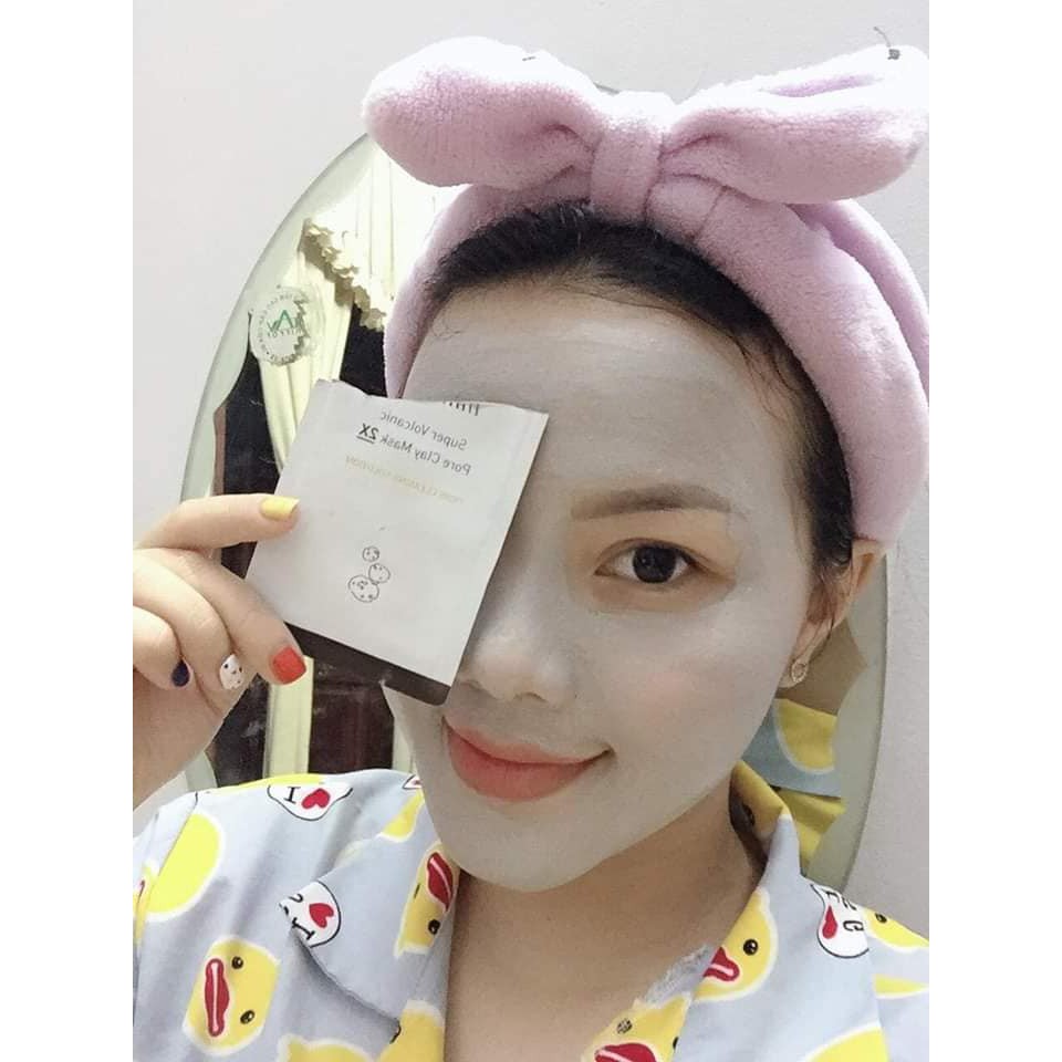 Sample [Gói] Mặt Nạ Đất Sét Giảm Mụn Đầu Đen Innisfree Super Volcanic Pore Clay Mask 2X