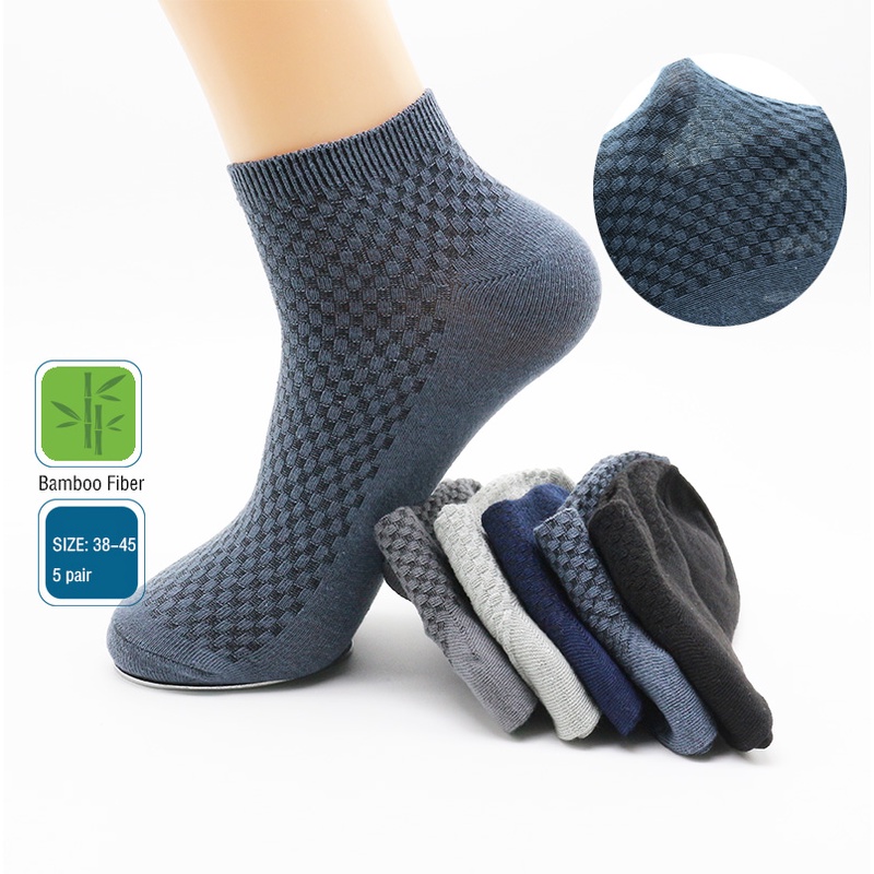 Set 5 Đôi Vớ Nam Thoáng Khí Size 39-45