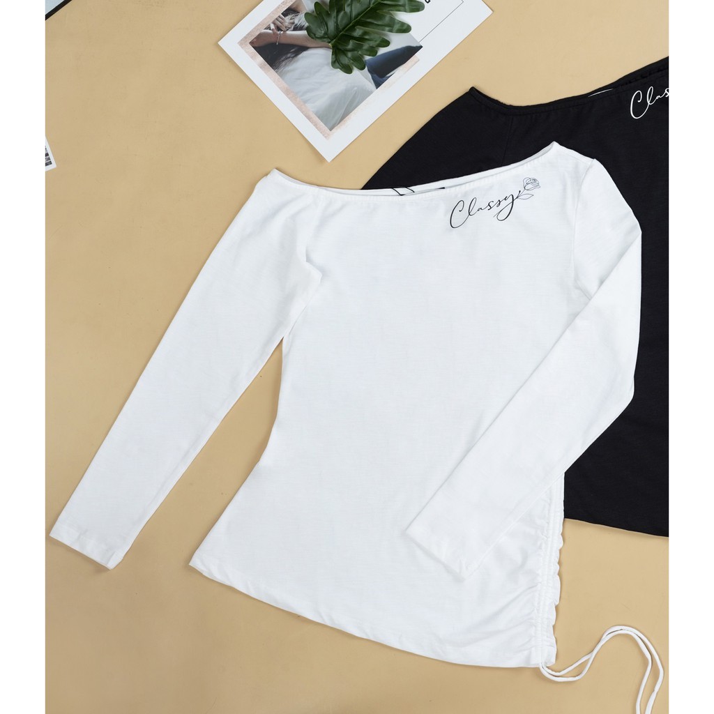 Áo thun nữ lệch vai Emspo ATL0125