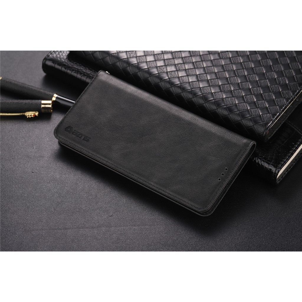 Bao da điện thoại kèm khe đựng thẻ phong cách retro dành cho Samsung S10 5G S10+ Plus S10e S10