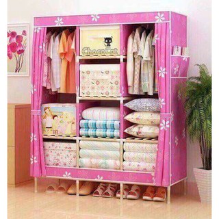 Tủ vải 3 buồng khung gỗ giá sỉ