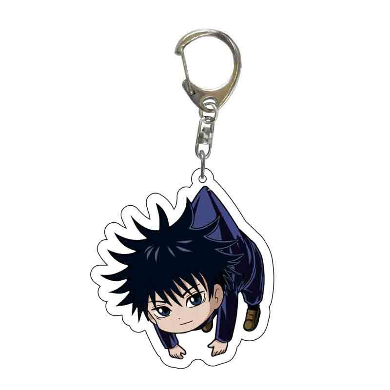 Móc gắn chìa khóa nhựa acrylic hai mặt họa tiết anime Yuji Itadori Gojo Satoru xinh xắn