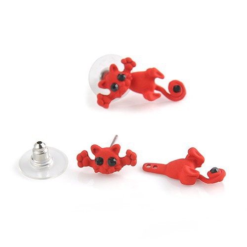 Khuyên tai hình chú mèo 3D độc đáo