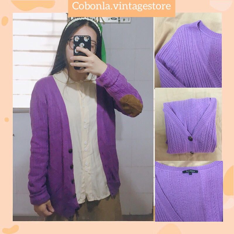 Áo len cardigan khoác ngoài Tara Jarmon - hàng 2hand mã AL003