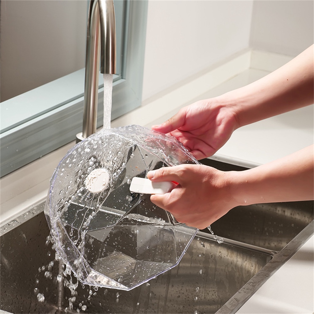 [Hàng HOT] Nắp đậy thức ăn lò vi sóng trong suốt chống bắn nước có lỗ thoát hơi có thể rửa sạch【Utah054】