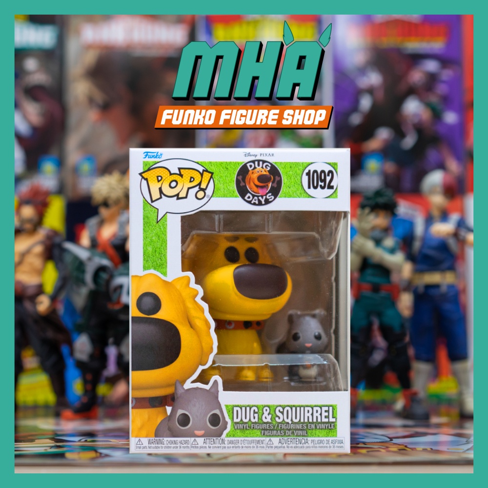 Chính Hãng Funko Pop Disney Pixar: Mô Hình Dug Days - Dug with Squirrel 1092