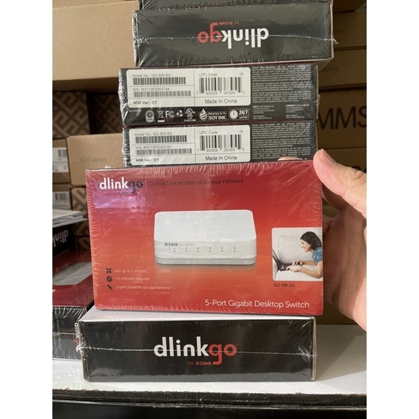 bộ chi mạng 5  cổng gigabit D-Link GO-SW-5G hàng mới