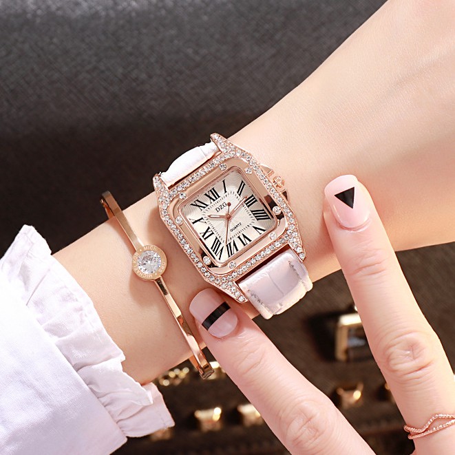 Đồng hồ nữ Z02 mặt vuông cá tính kiểu dáng thời trang | BigBuy360 - bigbuy360.vn