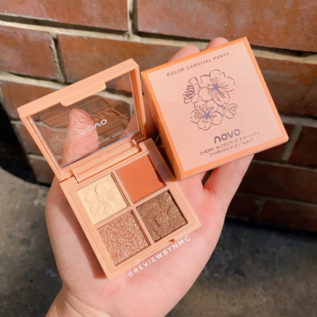 Bảng phấn mắt Novo 4 ô Cherry Blossom Hoa anh đào | BigBuy360 - bigbuy360.vn