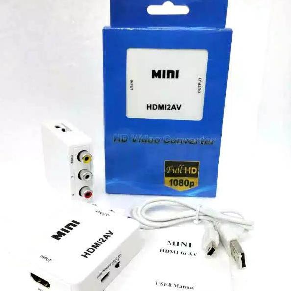 Hộp Chuyển Đổi Hdmi Sang Rca Av / Mini Hdmi2Av / Mini Hdmi2Av Tv Box Hdmi 2av