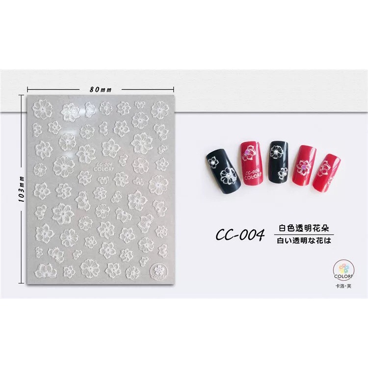 Sticker nail (Mã CC) sticker trang trí móng tay
