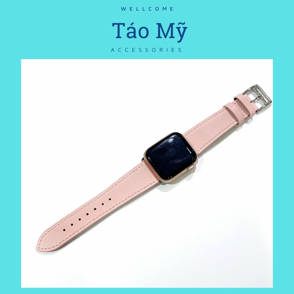 Dây Apple Watch Da HM Single Tour Màu Hồng Nude nhẹ nhàng