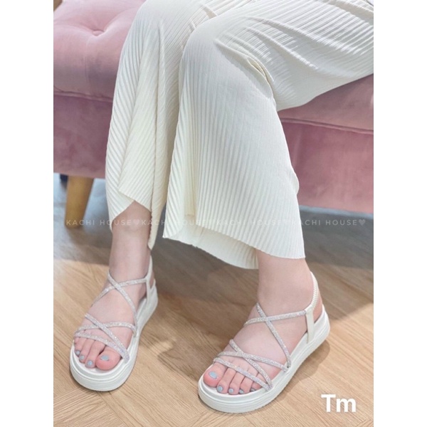 Dép sandal quai dây đinh đa, dép đế cao su 3cm