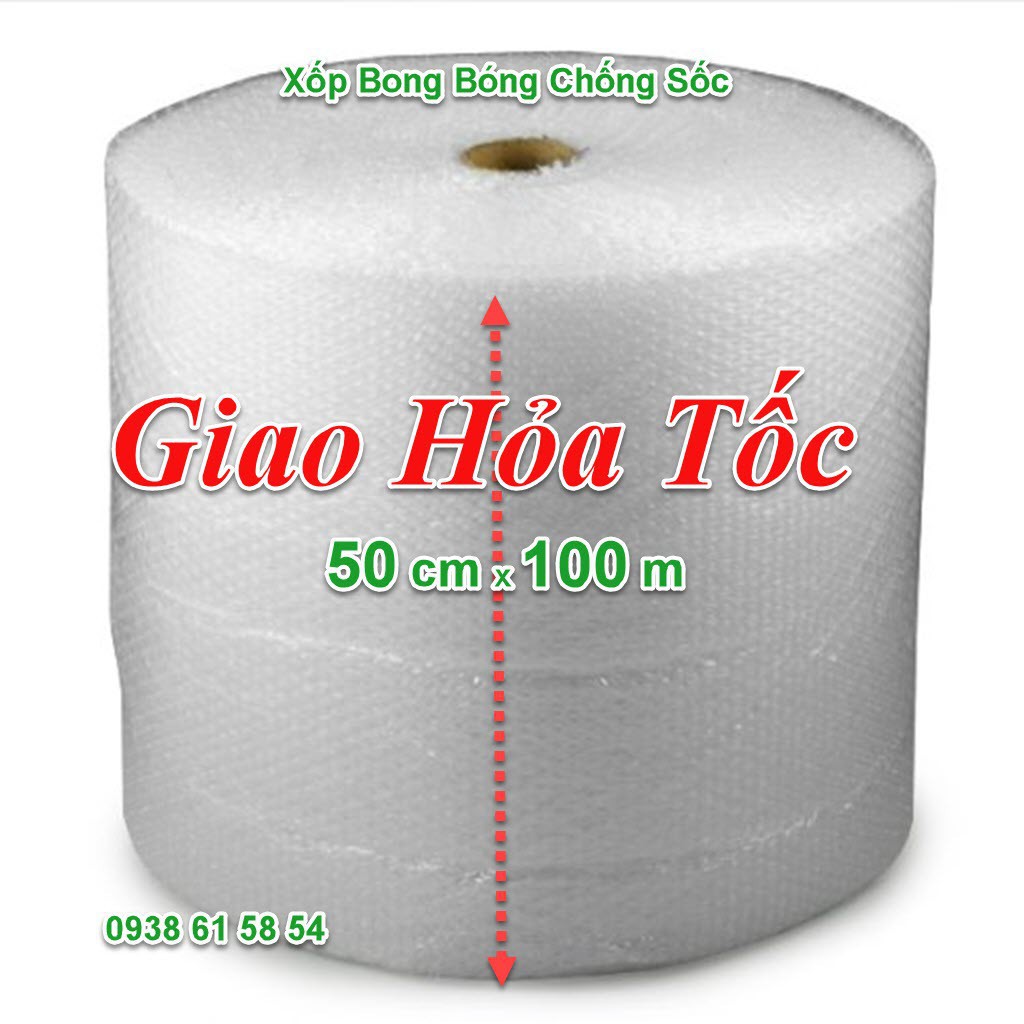 Cuộn Xốp Bong Bóng Khổ 50cmx100m Chống Sốc