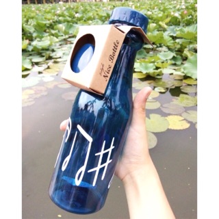 Bình soda 2 nắp kèm ống hút