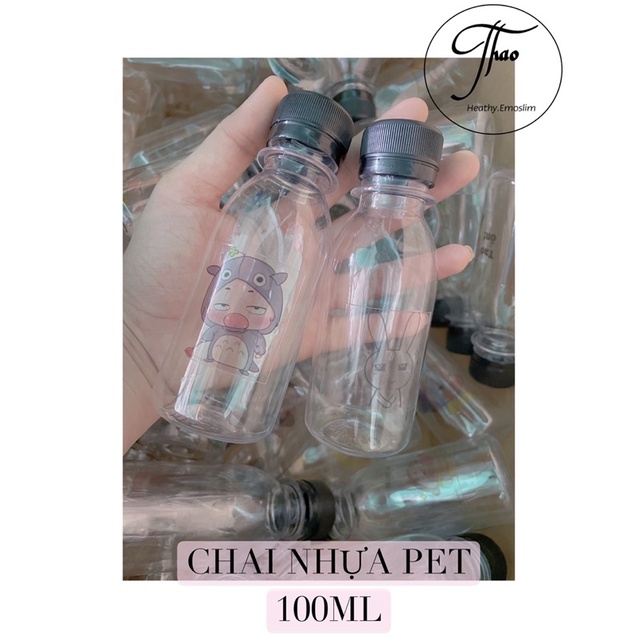 CHAI NHỰA PET ĐÁNG YÊU - 100ML