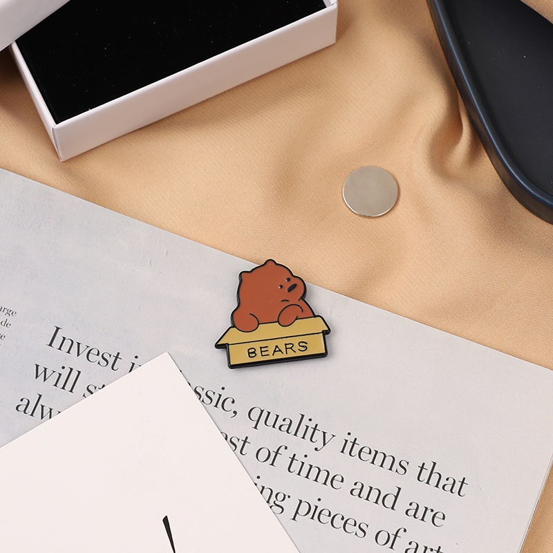 Ghim cài áo hình chú gấu dễ thương cho nữ