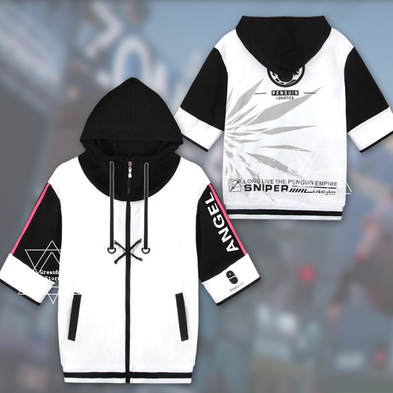 Áo khoác hoodie tay dài hóa trang nhân vật hoạt hình Arknights EXUSIAI mới