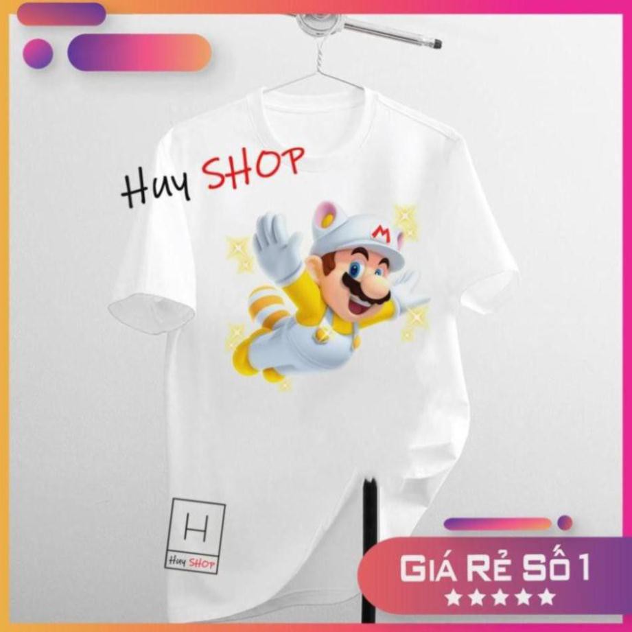 Áo thun Mario Cute dễ thương - Áo thun Hàn Quốc Unisex - Áo thun tay lỡ - Áo thun cặp đôi - Áo thun Hàn Quốc 516