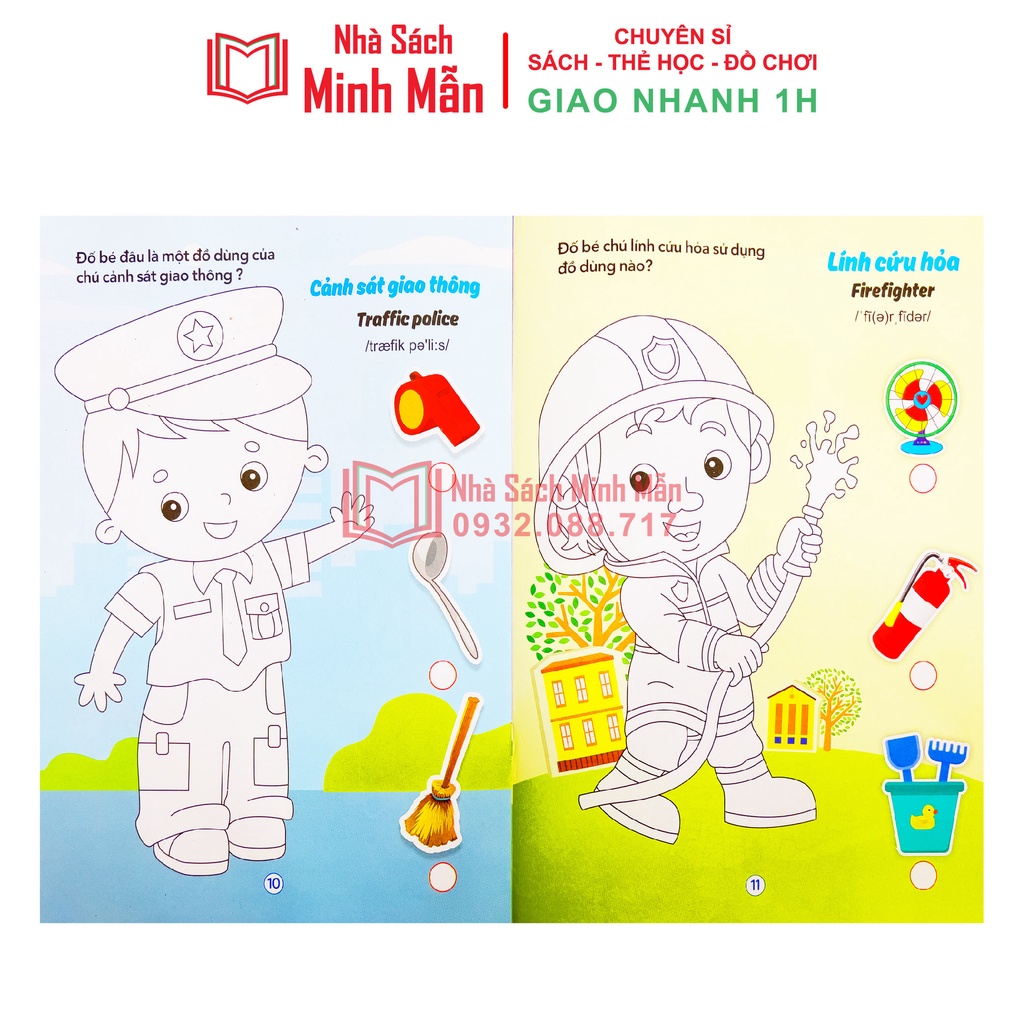 Sách - Tô Màu Phát Triển Trí Thông Minh - Dành Cho Bé Từ 2-6 Tuổi