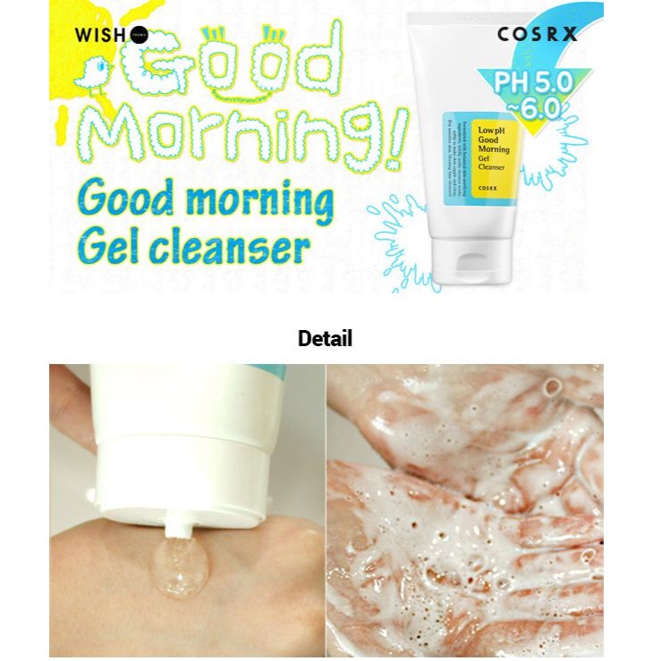 Sữa Rửa Mặt Dạng Gel Cosrx Low pH Good Morning Gel Cleanser 150ml