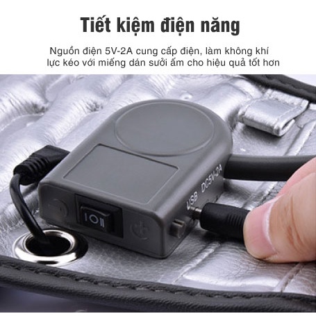 Đai Lưng Cột Sống Nóng, Đai Hơi Massage Lưng Thoát Vị Đĩa Đệm Hailicare HL74.