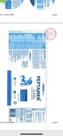 Sữa peptamem junor 400g