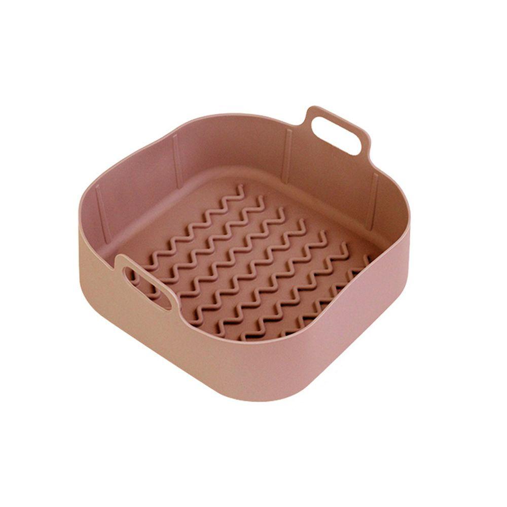Rổ Nướng Bánh Pizza Hình Vuông Bằng Silicone Tái Sử Dụng Được
