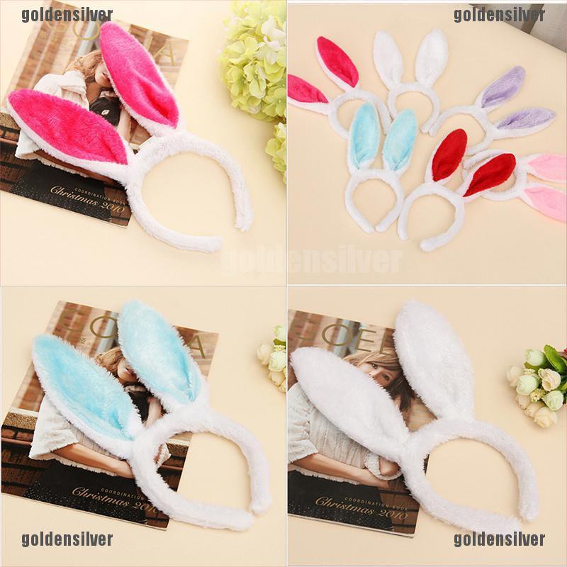 Băng Đô Tai Thỏ Bằng Lông Xù Thời Trang Dành Cho Hóa Trang