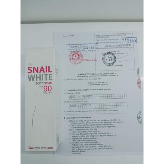 KEM_DƯỠNG_TRẮNG_DA TOÀN THÂN – #SNAIL_WHITE_BODY_CREAM_SPF_90_PA +++SNAIL WHITE_ CHÍNH HÃNG