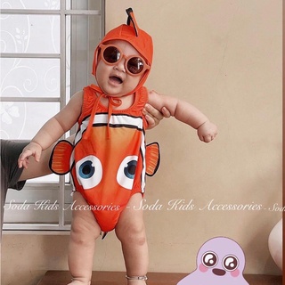 Đồ bơi cá nemo 3 màu cho bé (Ảnh thật)