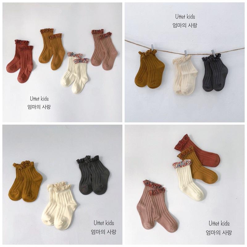 TẤT REN CỔ CAO DÀNH CHO BÉ GÁI SIZE S(1-3) TUỔI VÀ SIZE M(3-5) TUỔI