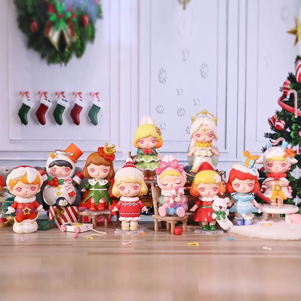 Mô Hình Nhân Vật Hoạt Hình Mini Trang Trí Tiệc Năm Mới