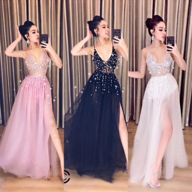 ĐẦM MAXI KẾT HẠT CAO CẤP
