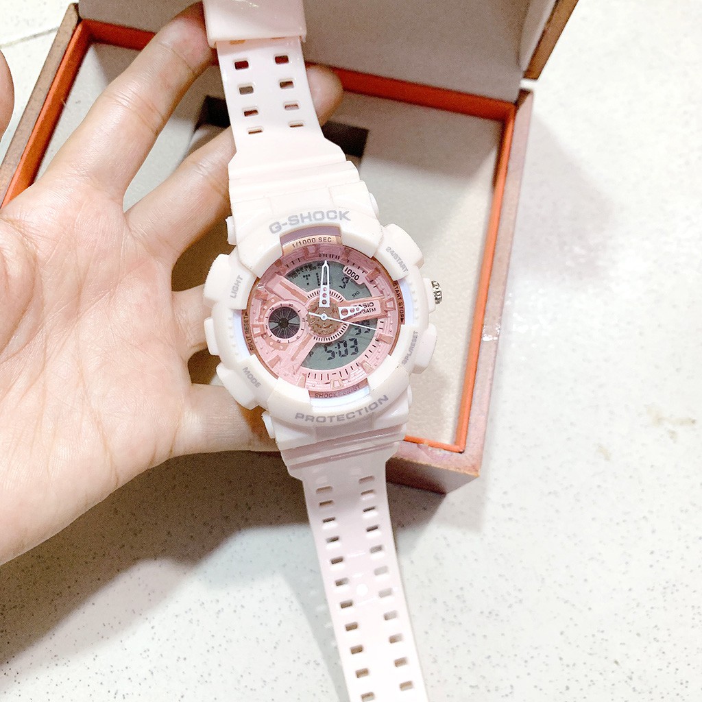 Đồng Hô nữ G-Shock USA Sports 2 Máy Kim và Điện Tử Mạnh Mẽ Dây Silicone chống nước | BigBuy360 - bigbuy360.vn