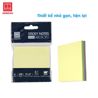 Giấy ghi chú note 4 màu Hồng Hà - 6682