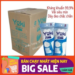 Khẩu Trang Yoki cao cấp 4 lớp kháng khuẩn 1 túi 6 chiếc