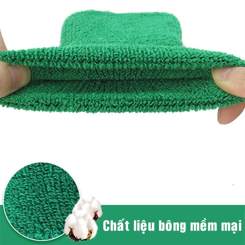 Băng Đeo Cổ tay Thể Thao Cao Cấp Chất Liệu Cotton Thấm Hút Mồ Hôi Bảo Vệ Cổ Tay Khi Chơi Bóng Rổ, Tennis, Cầu Lông, Gym