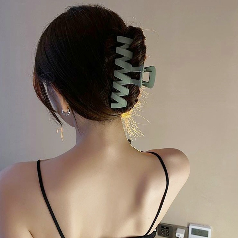Kẹp Tóc Kiểu Gợn Sóng Màu Sắc Đơn Giản Dành Cho Nữ