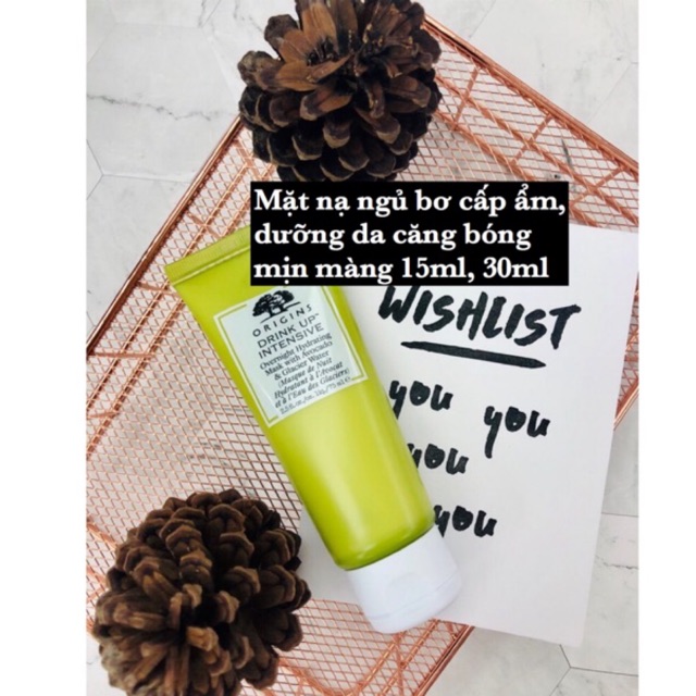 Mặt nạ ngủ bơ Origins Drink Up Intensive Overnight Mask