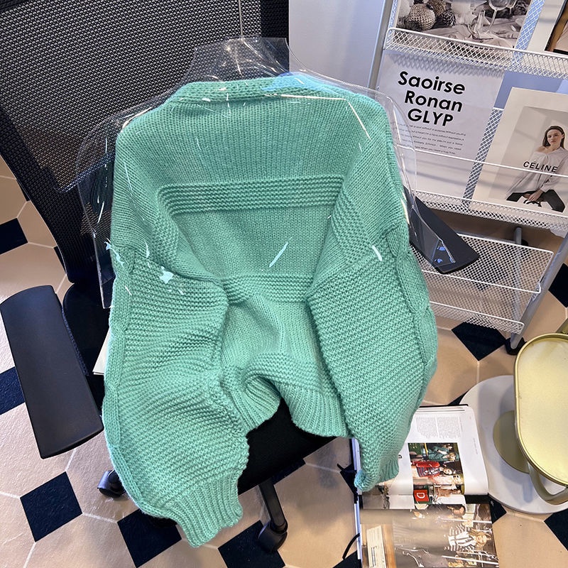 Quầy Thu Hút Áo sweater Dongdaemun Phong Cách Đại Học Hàn Quốc