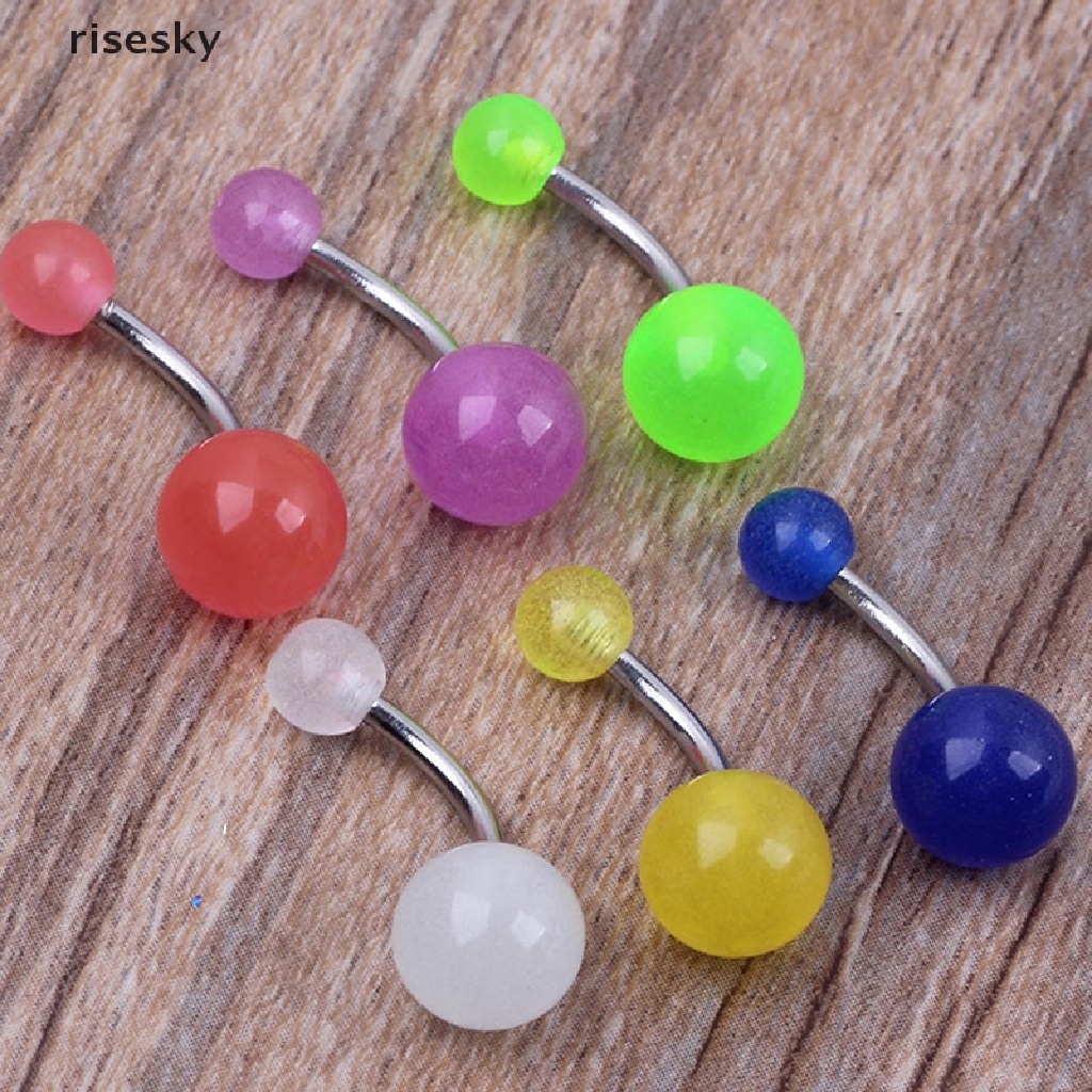 Set 10 Khuyên Rốn Dạ Quang Nhiều Màu Sắc ♨Trên đó