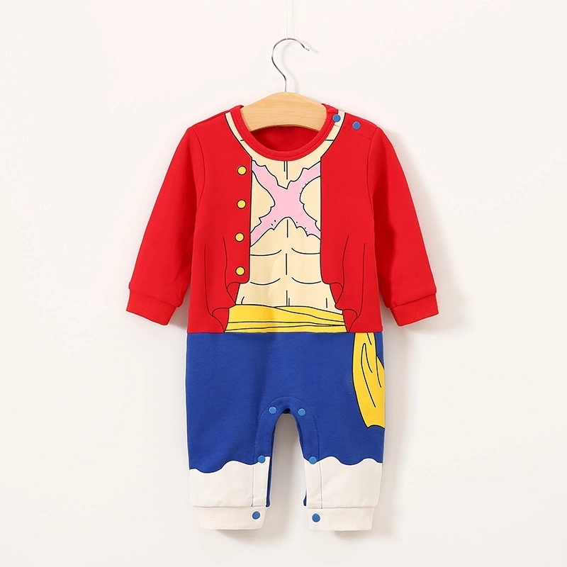 Bộ áo liền quần phong cách anime One Piece độc đáo cho bé sơ sinh