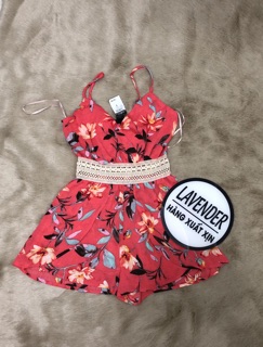 ⛱⛱ JUMPSUIT DÂY HOA ĐỎ rue 21
