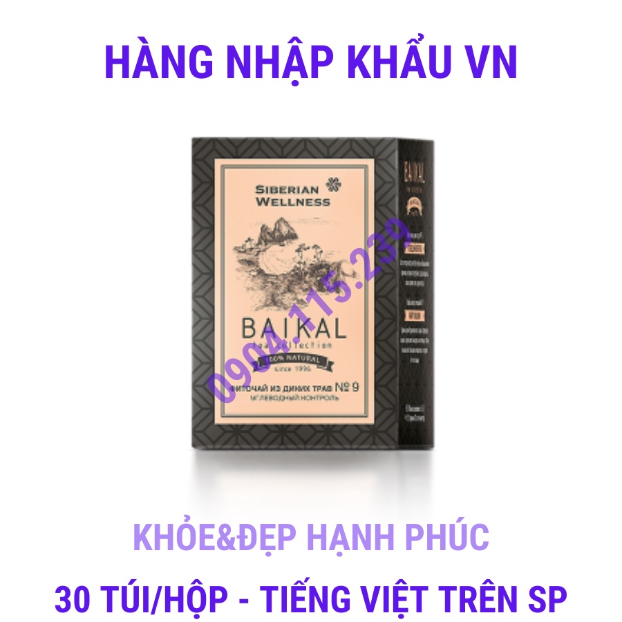 Trà thảo mộc Siberian Baikal tea collection Herbal tea N9 - 30 gói -